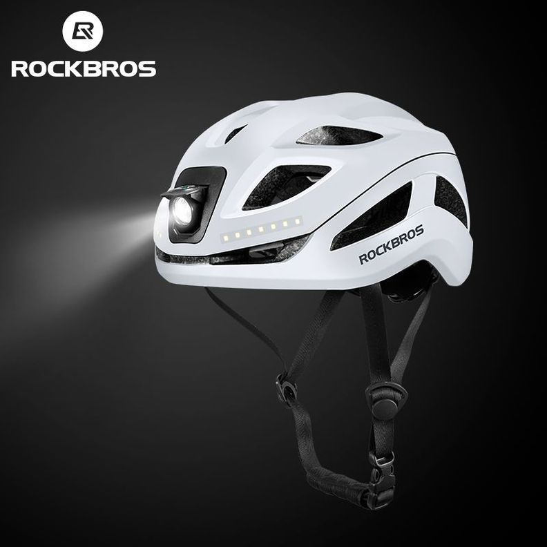 Casco de ciclismo con luces recargable Rockbros ZK-077-3