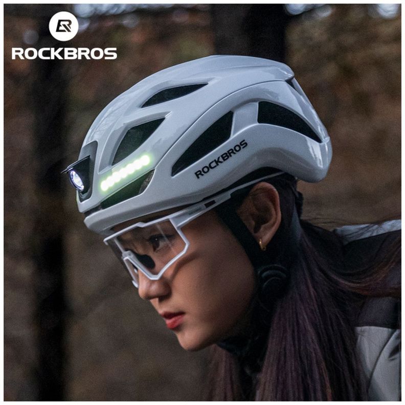 Casco de ciclismo con luces recargable Rockbros ZK-077-6