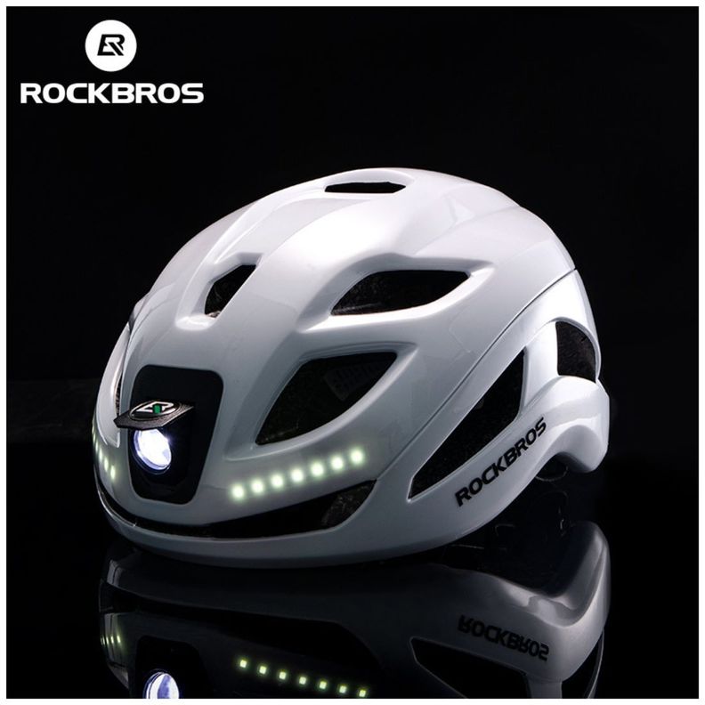 Casco de ciclismo con luces recargable Rockbros ZK-077-8