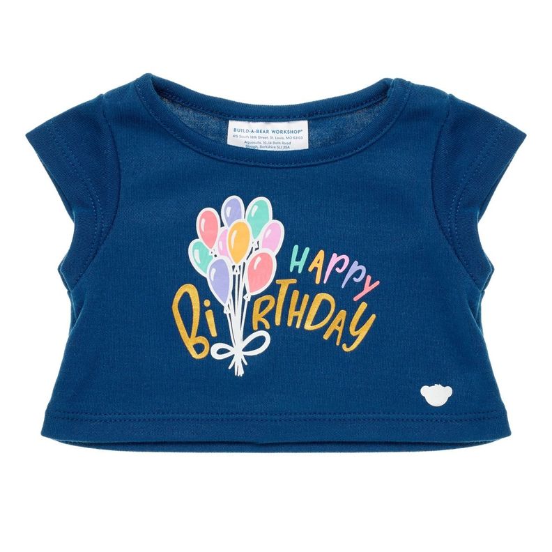 POLERA CUMPLEAÑOS AZUL GLOBOS BUILD-A-BEAR-1