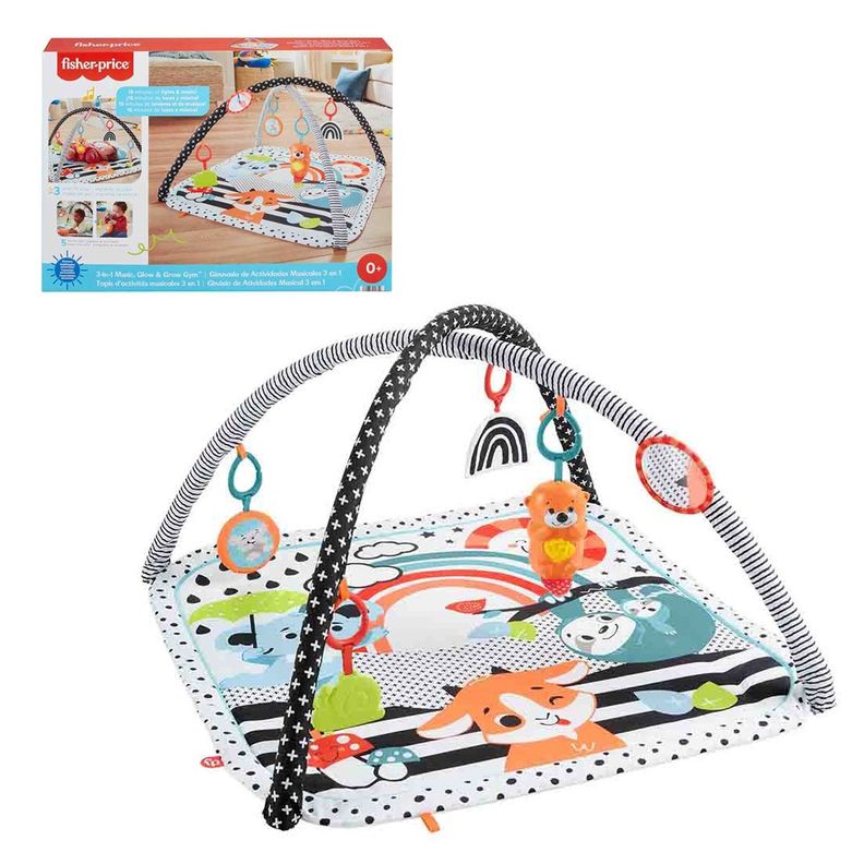 Fisher Price Gimnasio De Actividades Musicales 3 En 1-0