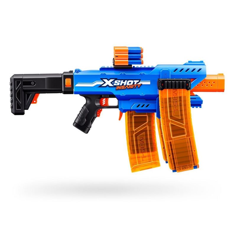 LANZA DARDOS INSANITY CLIP BLASTER CON 72 DARDOS X-SHOT-0