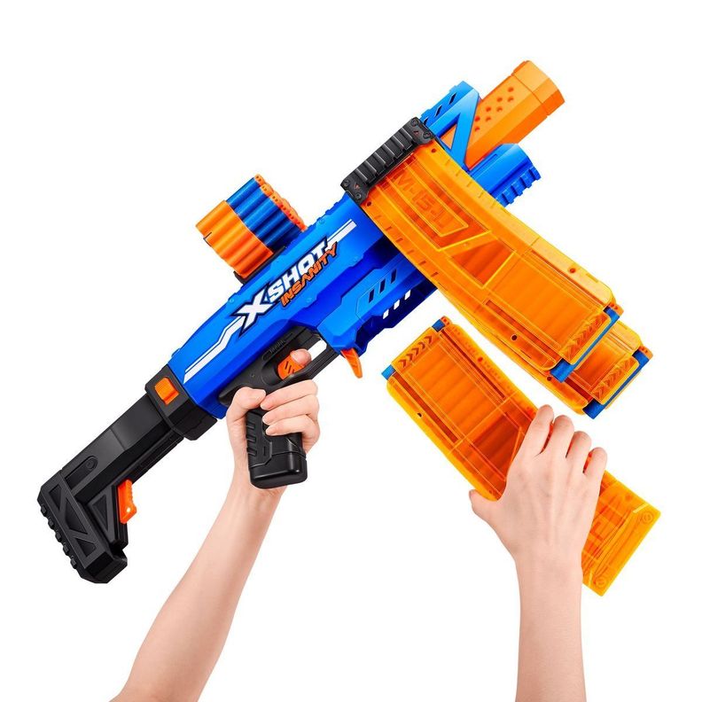 LANZA DARDOS INSANITY CLIP BLASTER CON 72 DARDOS X-SHOT-1