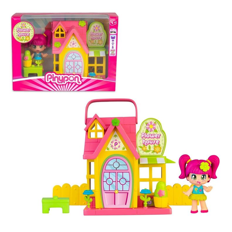 CASITA CON MUÑECA Y ACCESORIOS PINYPON - CASITA ROSADA-0