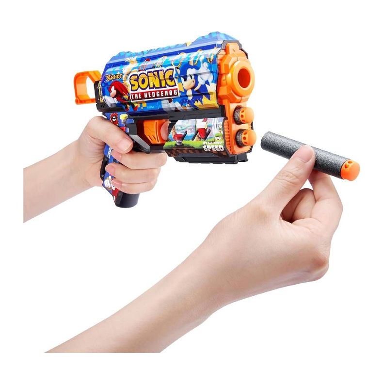 LANZA DARDOS FLUX SKINS SONIC X-SHOT - MEGA SONIC-2