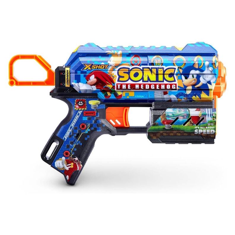 LANZA DARDOS FLUX SKINS SONIC X-SHOT - MEGA SONIC-4