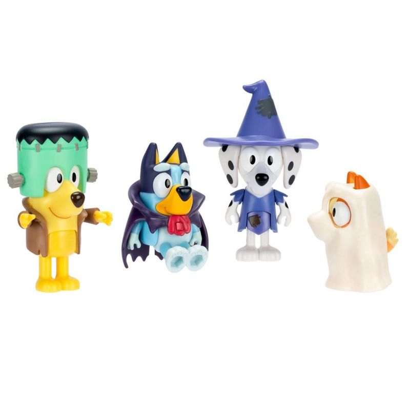 BLUEY SET 4 FIGURAS - FAMILIA HALLOWEEN-0