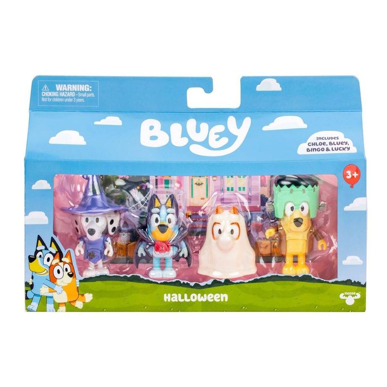 BLUEY SET 4 FIGURAS - FAMILIA HALLOWEEN-4