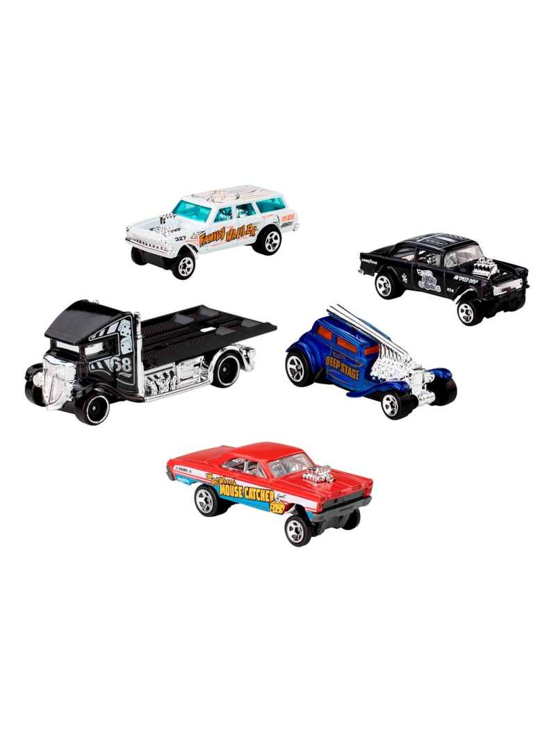 Pack 5 Autos Basicos Hot Wheels - Formula 1 HW Gassers