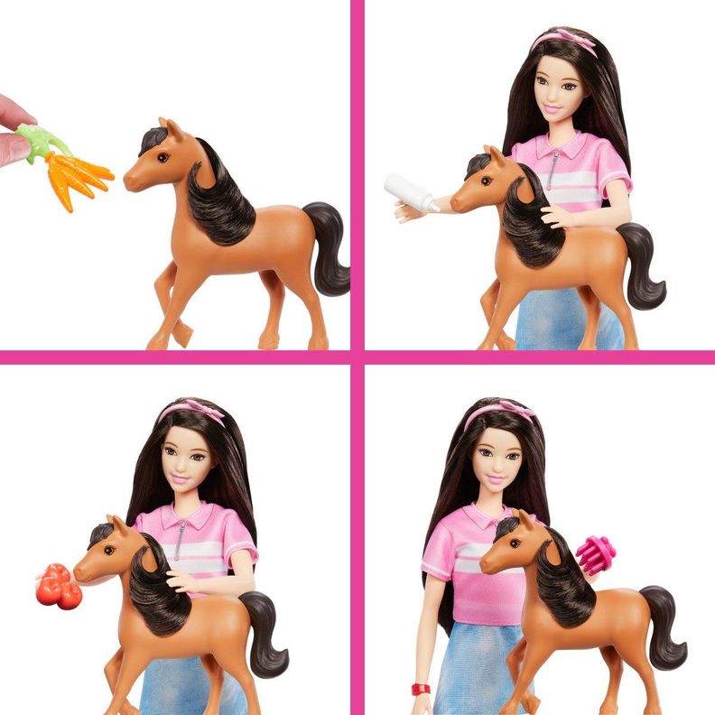 DETECTIVE BARBIE CARRERA DE CABALLOS CUIDADO DE PONYS- RENEE-3