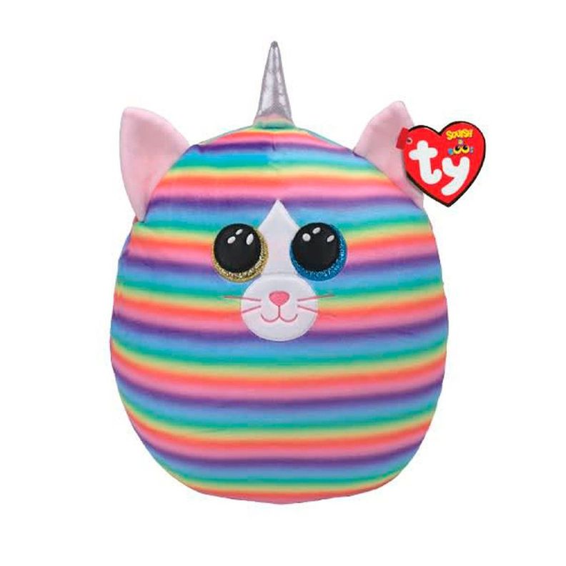 Ty Squish-A-Boos Heather Gato Arcoiris Regular-0