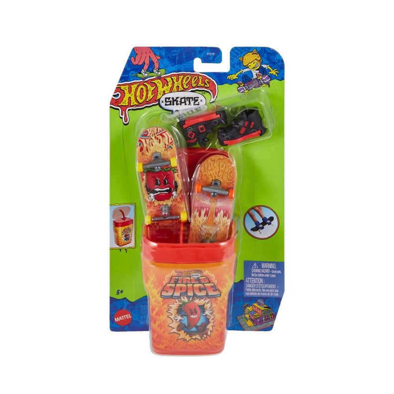 HOT WHEELS PAQUETE DE CHICLES - FIRE Y SPICE-2