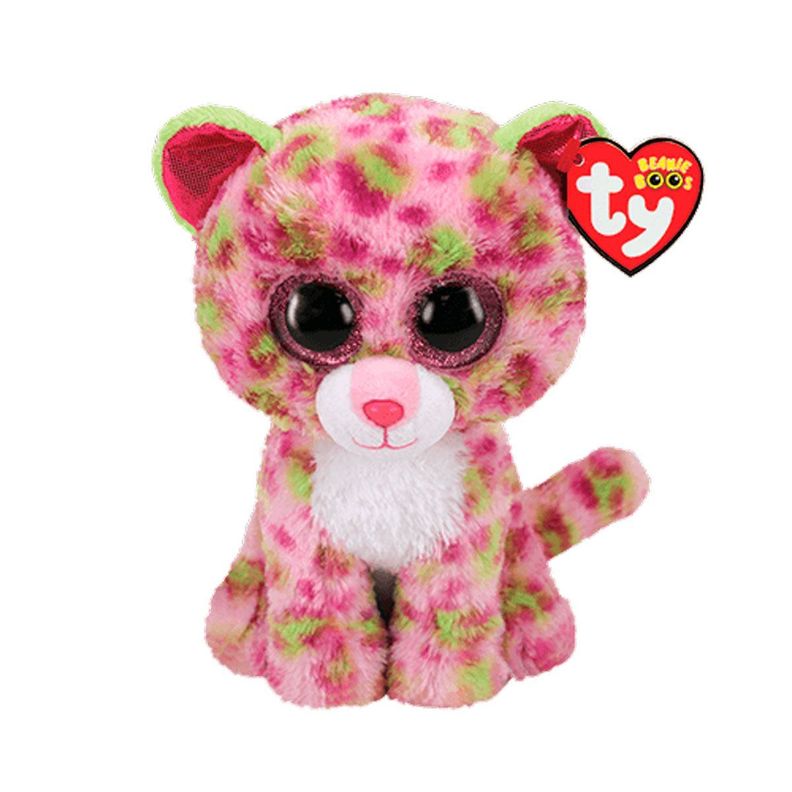 Ty Beanie Boos Lainey Leopard Rosa Regular-0