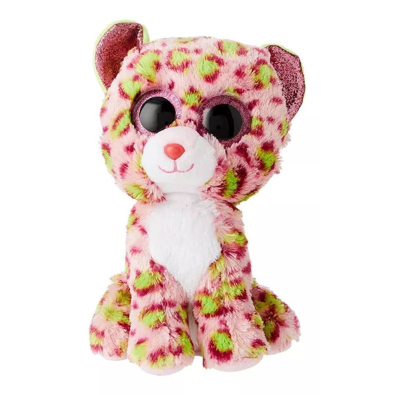 Ty Beanie Boos Lainey Leopard Rosa Regular-1