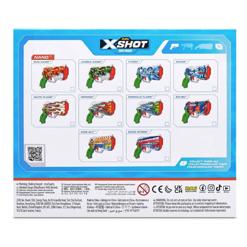 LANZA AGUA NANO SKINS 100ML X-SHOT - JUNGLE CAMO-3