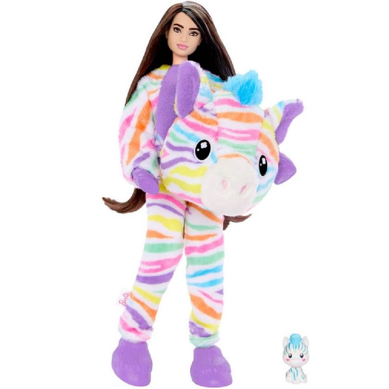BARBIE CUTIE REVEAL COLORES DE ENSUEÑO - DISFRAZ CEBRA-0