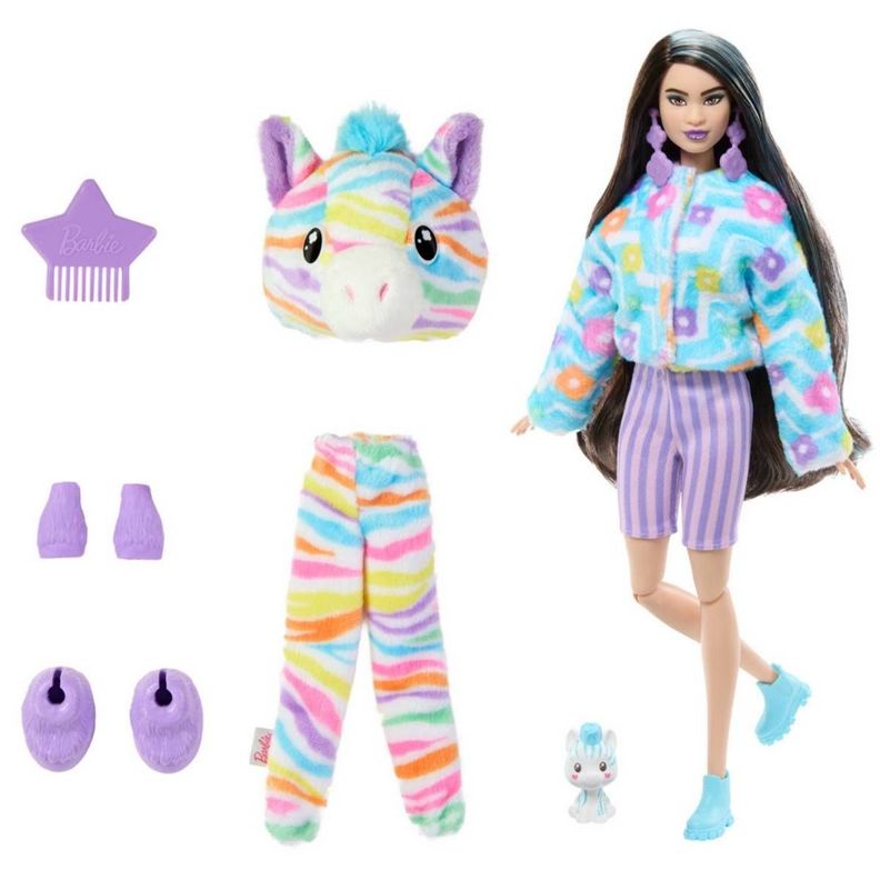 BARBIE CUTIE REVEAL COLORES DE ENSUEÑO - DISFRAZ CEBRA-4