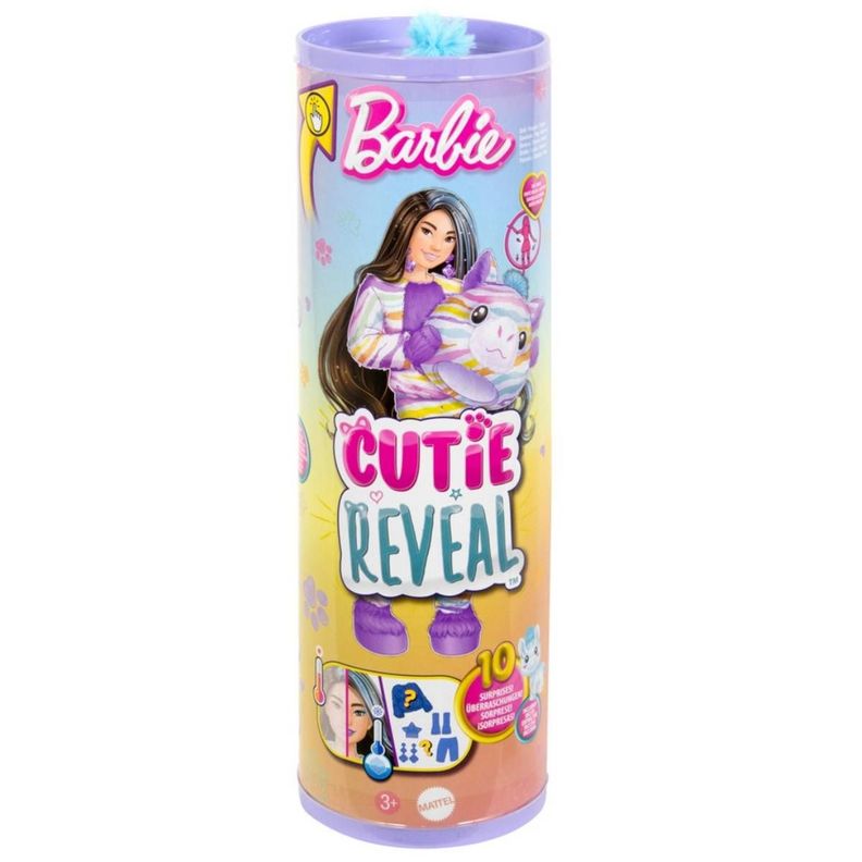 BARBIE CUTIE REVEAL COLORES DE ENSUEÑO - DISFRAZ CEBRA-5