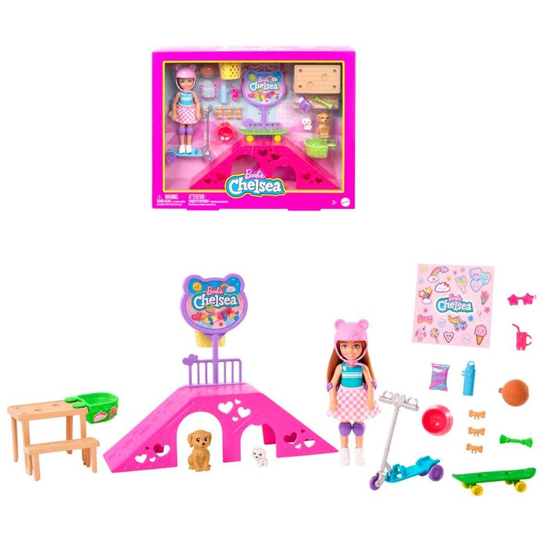 Barbie Set De Juego Skipper Pista De Patinaje-0