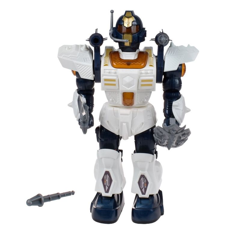 ROBOT QUE CAMINA CON LUCES Y SONIDO - BLANCO-1