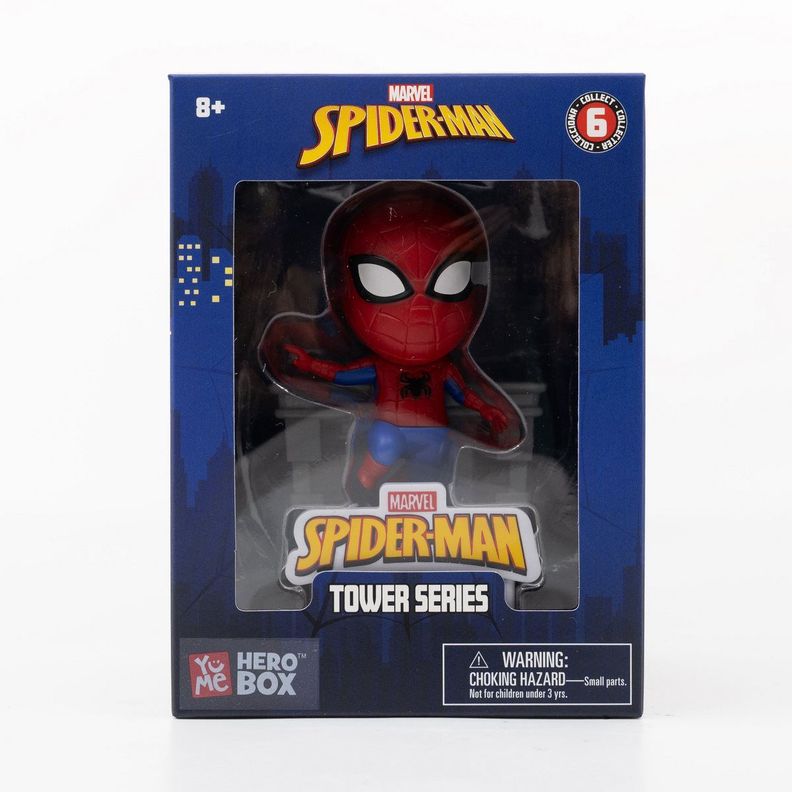 FIGURA SPIDERMAN 8 CMS CON ESCENARIO EDIFICIO - SPIDER - MAN-2
