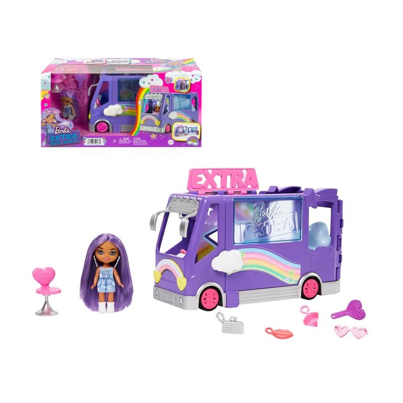 Barbie Extra Mini Minis Set De Juego Camión Turístico-0