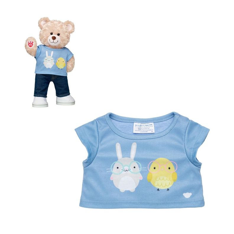 POLERA MORADA CONEJO Y POLLITO BUILD-A-BEAR-0