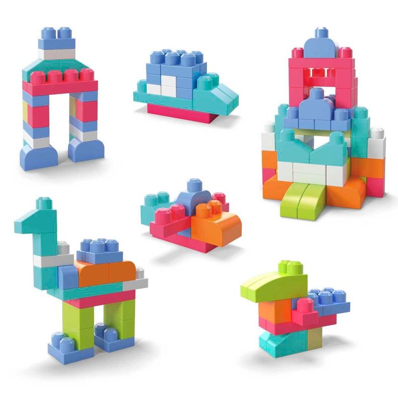 MEGA BLOKS JUGUETE CONSTRUCCIÓN BOLSA 60 PIEZAS COLOR ROJO-1
