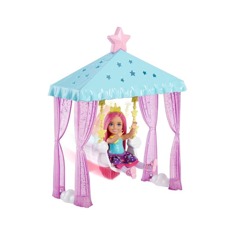 Barbie Muñeca Chelsea Columpio Mágico En Las Nubes-4