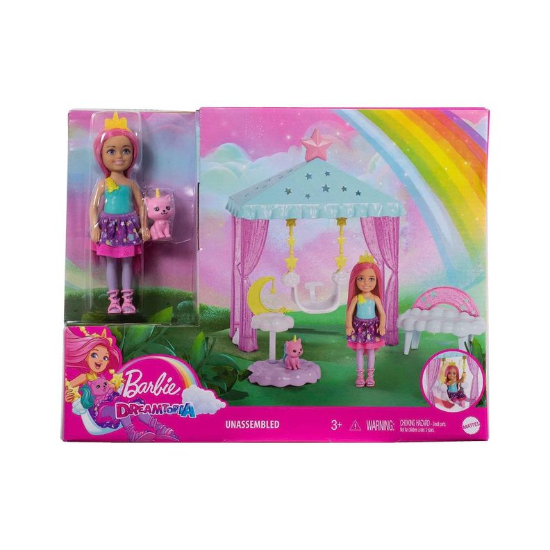 Barbie Muñeca Chelsea Columpio Mágico En Las Nubes-7