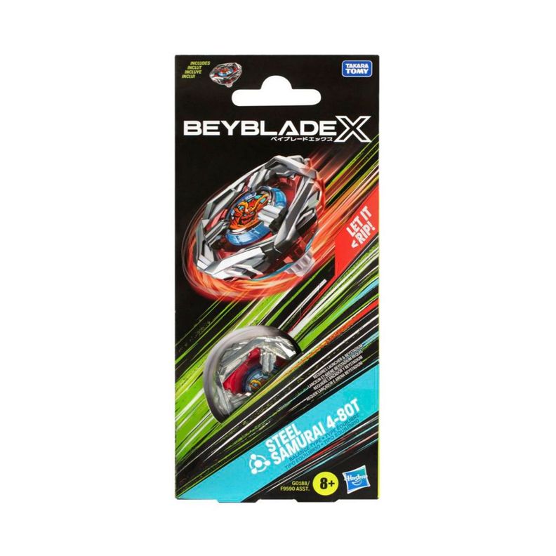BEYBLADE X BOOSTER SINGLE TOP AST - STEEL SAMURAI 4-80T-2