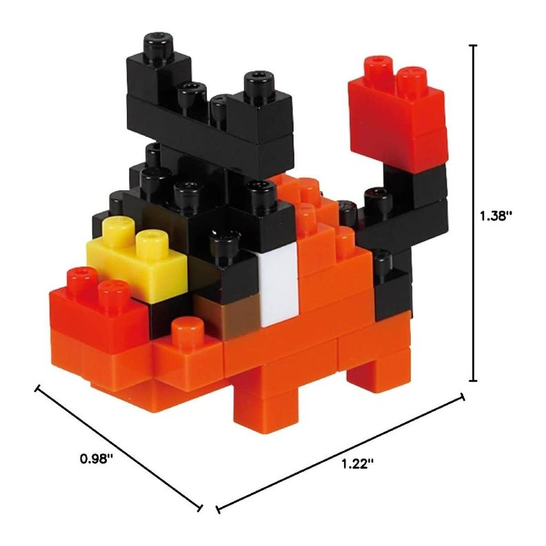 SET 6 FIGURAS NANOBLOCK MININANO POKEMON BANDAI - TIPO FUEGO-3