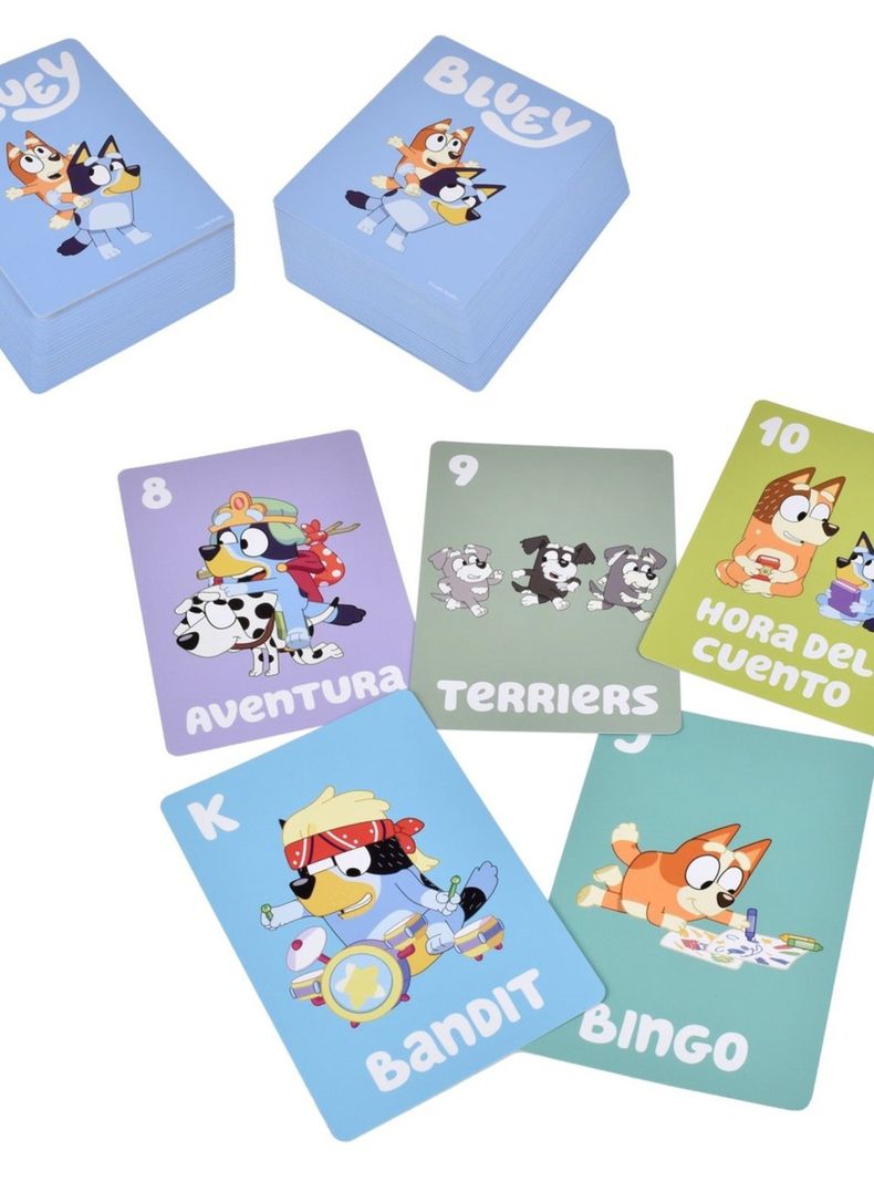 Juego de cartas 5 en 1 bluey