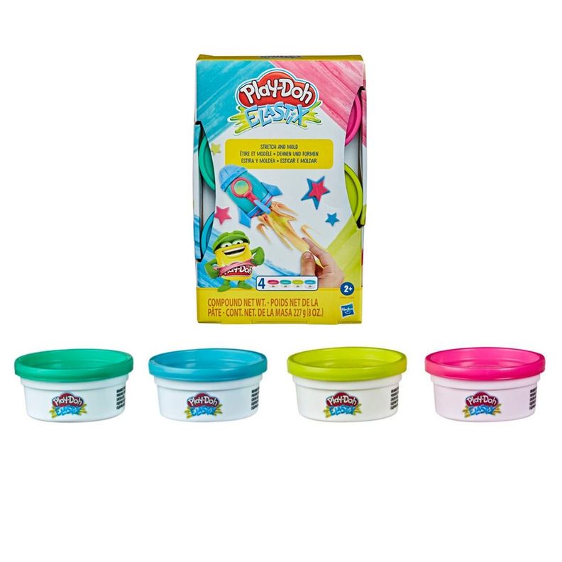 Play Doh Mundo De Texturas Elastix - Pack 4 Colores Espacio-0