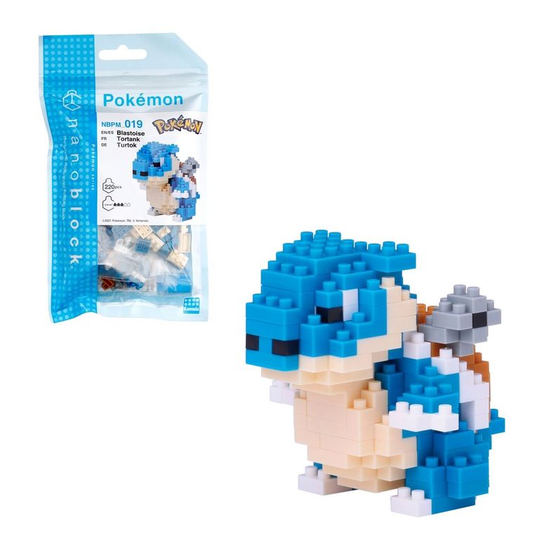 FIGURA NANOBLOCK SERIE POKEMON DE BANDAI - BLASTOISE-0