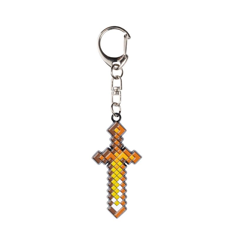 Llavero metalico Minecraft coleccion espada