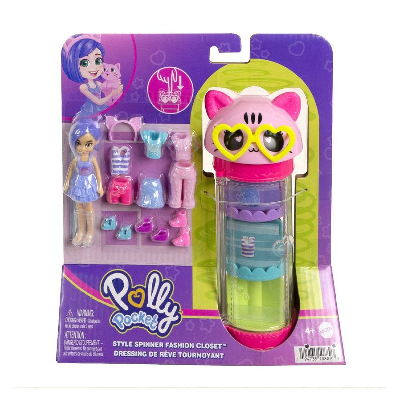 Polly Pocket Tubo De Modas Giratorio - Gato-2