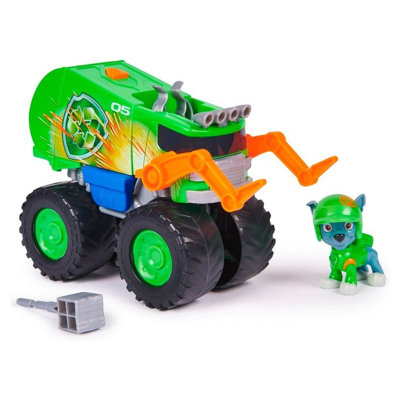 PAW PATROL VEHICULO  - ROCKY RESCUE WHEELS RECYCLE TRUCK-0