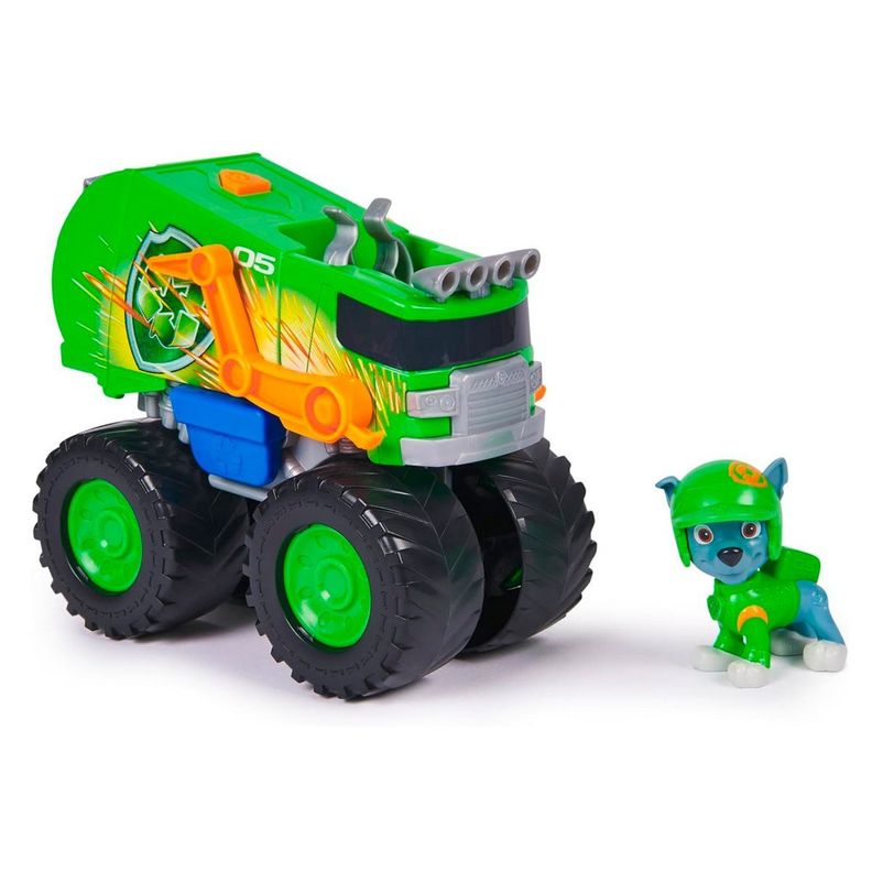 PAW PATROL VEHICULO  - ROCKY RESCUE WHEELS RECYCLE TRUCK-5