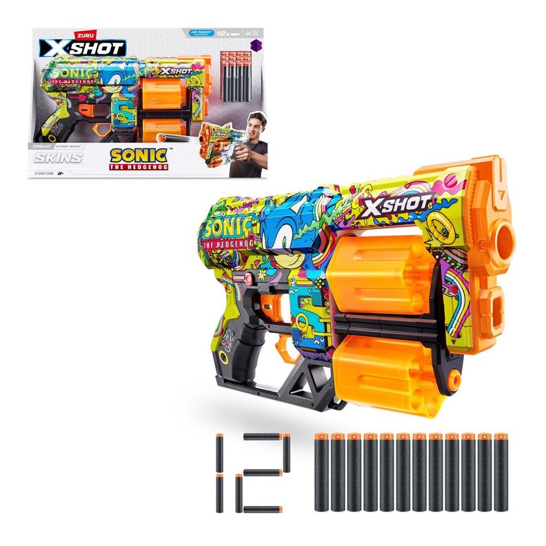 LANZADOR SKIN SONIC X-SHOT-HYPER SPIKE-0
