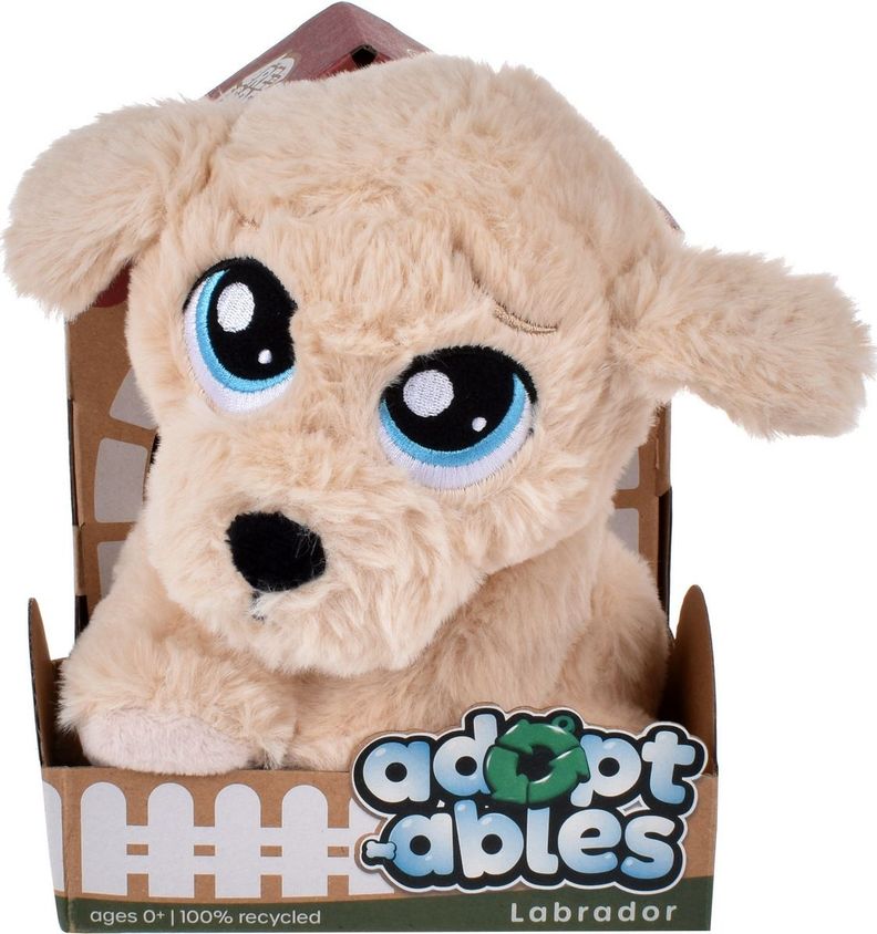 PERRO PELUCHE MATERIAL RECICLADO RESOFTABLES - LABRADOR-3