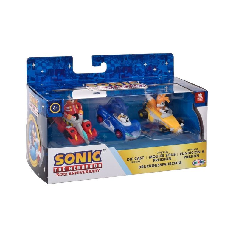 PACK 3 VEHICULOS METALICOS ESCALA 1:64 SONIC-1