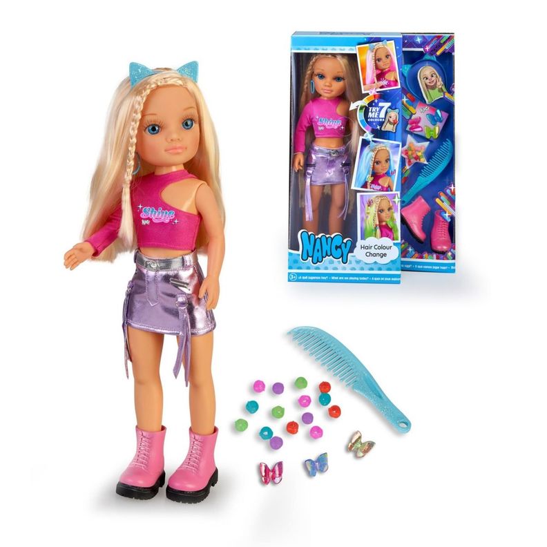Muñeca Nancy Cambia Color Del Pelo De 43 Cms-0