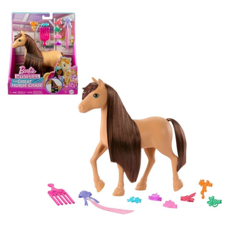BARBIE SET DE JUEGO PONY PEINADOS DIVERTIDOS - PONY CAFÉ-0