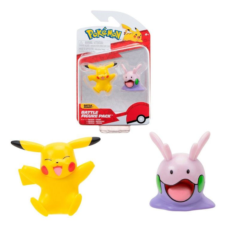 SET FIGURAS POKEMON - PIKACHU Y GOOMY-0
