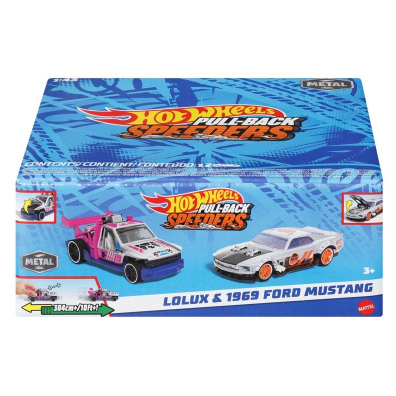 HOT WHEELS 2 AUTOS SORPRESA - LOLUX Y 1969 FORD MUSTANG-1