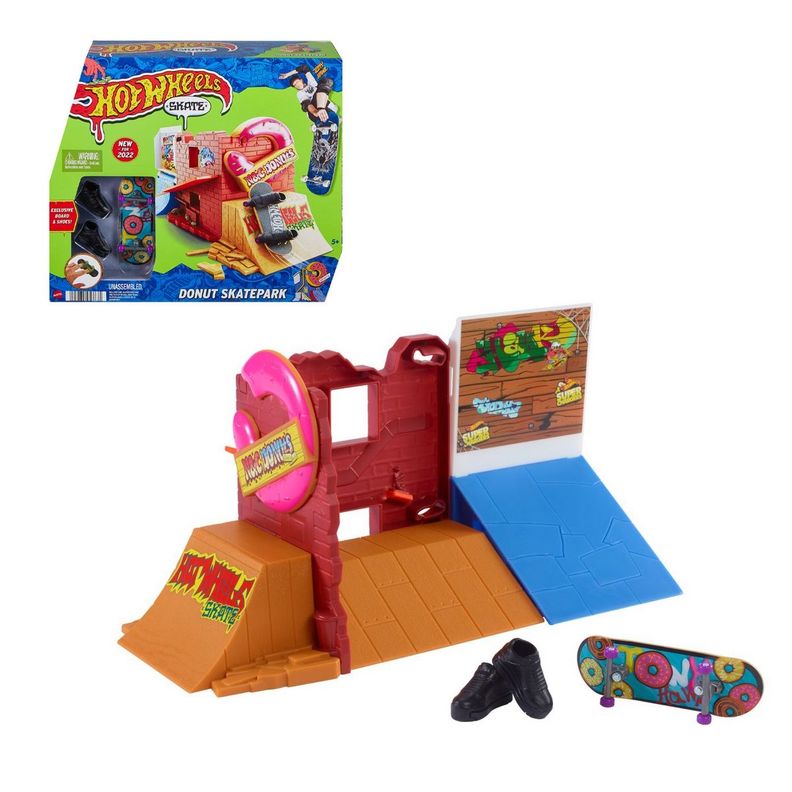 HOT WHEELS SKATE PISTAS DE SKATE - SKATEPARK DEL DONUT-0