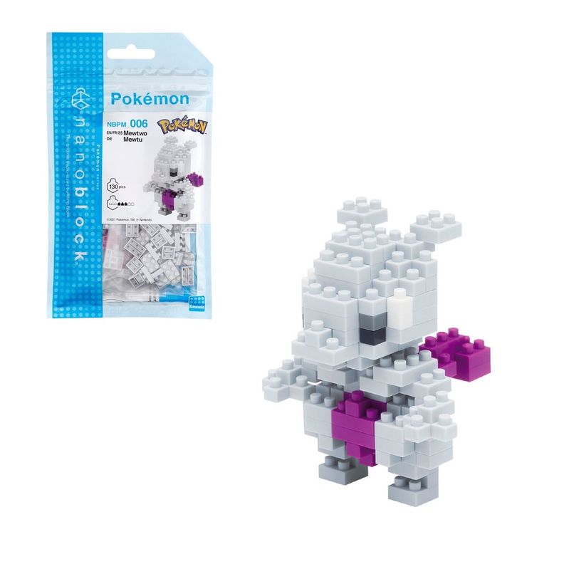 FIGURA NANOBLOCK SERIE POKEMON DE BANDAI - MEWTWO-0