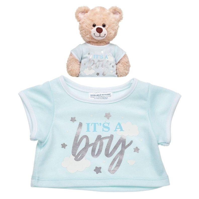 Polera Build a Bear anuncio nacimiento bebe