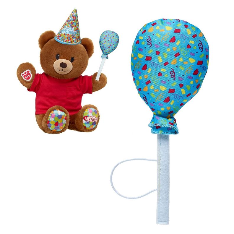 Globo de mano Build a Bear Feliz Cumpleanos de felpa